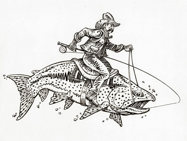 Southwest Fly Fisherman art print by John Arthur