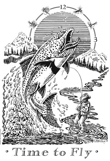 Time To Fly (ink) art print by John Arthur