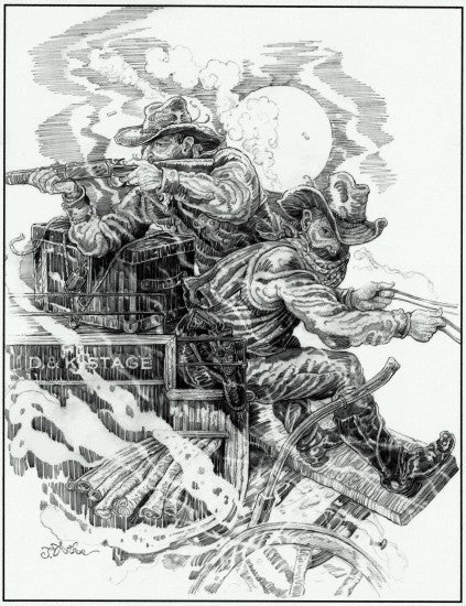Strongbox on the Poudre Canyon Stage art print by John Arthur