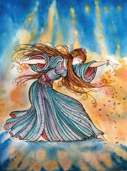 Blue Dancer art print by John Arthur