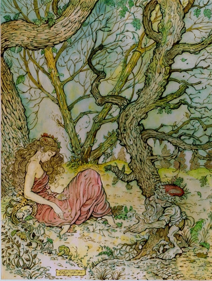 Dreaming in the Mystwood art print by John Arthur