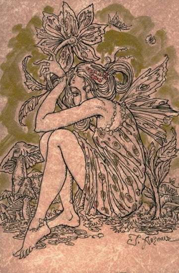 Hiding art print by John Arthur