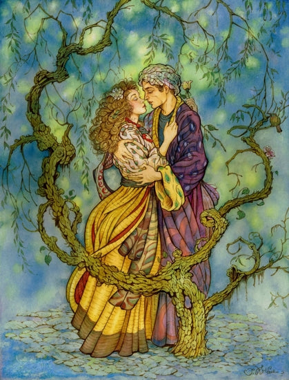 The Kiss art print by John Arthur